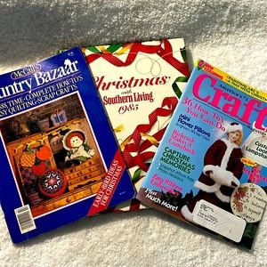 Vintage craft book and magazine